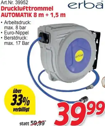 Zgonc Drucklufttrommel automatik 8 m + 1,5 m Angebot