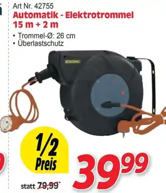 Zgonc Automatik - Elektrotrommel 15 m + 2 m Angebot