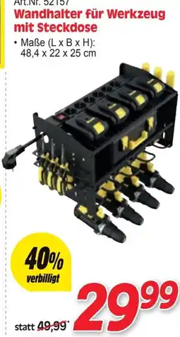 Zgonc Wandhalter für Werkzeug mit Steckdose Angebot