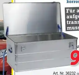 Zgonc Alu-boxen mit zylinderschloss Angebot