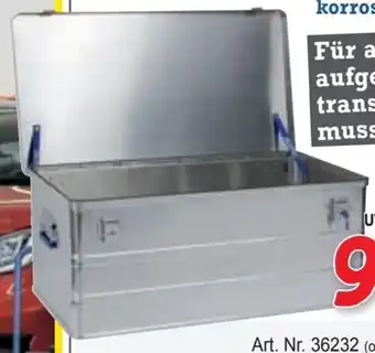 Zgonc Alu-boxen mit zylinderschloss Angebot