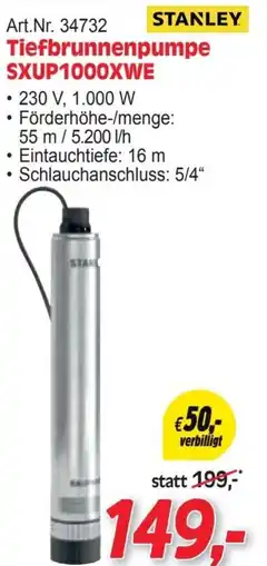 Zgonc Tiefbrunnenpumpe SXUP1000XWE Angebot