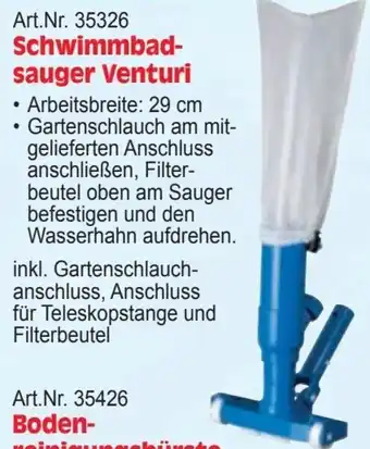 Zgonc Schwimmbad- sauger Venturi Angebot