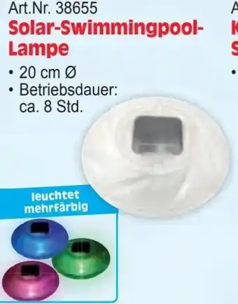 Zgonc Solar-Swimmingpool- Lampe Angebot