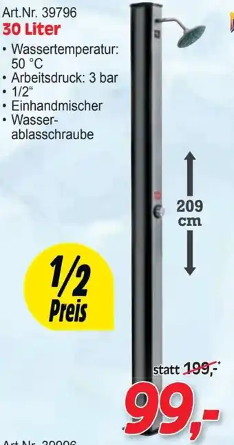 Zgonc Solar-gartenduschen Angebot