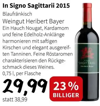 Der Grissemann In Signo Sagittarii 2015 Blaufränkisch Angebot