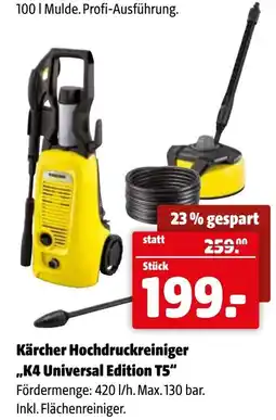 Der Grissemann Kärcher Hochdruckreiniger K4 Universal Edition T5 Angebot
