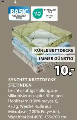 JYSK Synthetikbettdecke stetinden Angebot