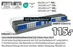 JYSK Taschenfederkernmatratze stria ps25 fest Angebot