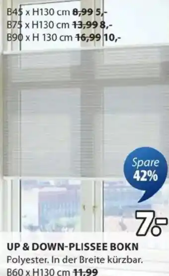 JYSK Up & down-plissee bokn Angebot