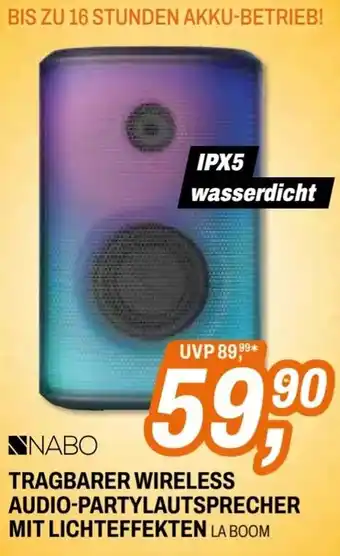 Expert Tragbarer wireless audio-partylautsprecher mit lichteffekten Angebot