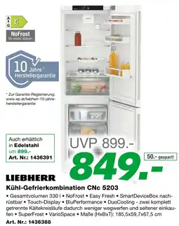 EP Kühl-Gefrierkombination CNC 5203 Angebot