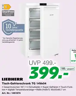 EP Tisch-Gefrierschrank TG 14Ve04 Angebot