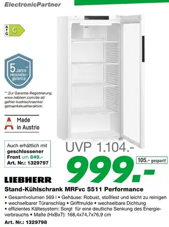 EP Stand-Kühlschrank MRFvc 5511 Performance Angebot