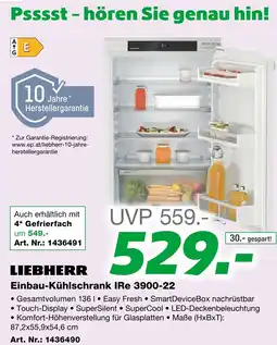 EP Einbau-Kühlschrank IRe 3900-22 Angebot