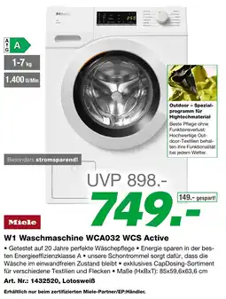 EP W1 Waschmaschine WCA032 WCS Active Angebot