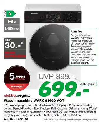 EP Waschmaschine wafx 91460 aqt Angebot