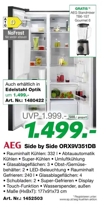 EP Side by Side ORX9V351DB Angebot
