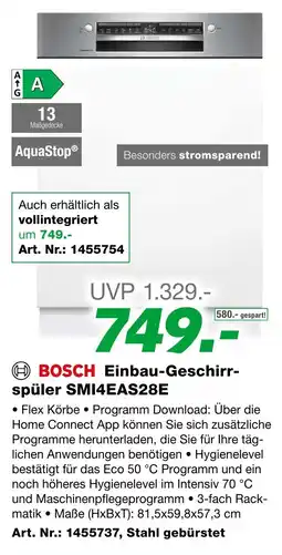 EP Einbau-Geschirr- spüler SMI4EAS28E Angebot