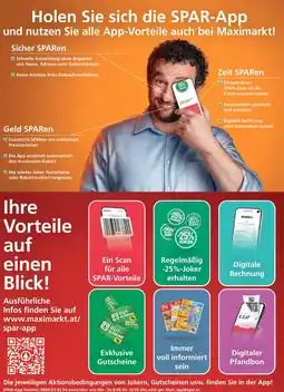 Maximarkt Holen Sie sich die SPAR-App Angebot