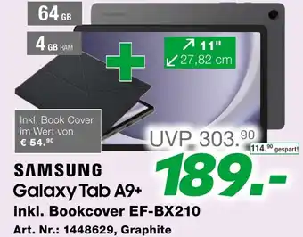 EP Galaxy tab a9+ inkl. bookcover ef-bx210 Angebot