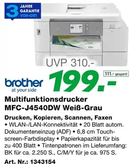 EP Multifunktionsdrucker mfc-j4540dw weiß-grau Angebot