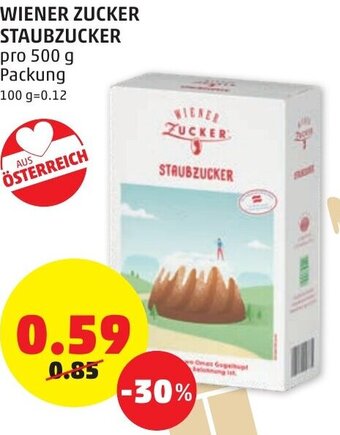 PENNY Wiener Zucker Staubzucker 500g Angebot
