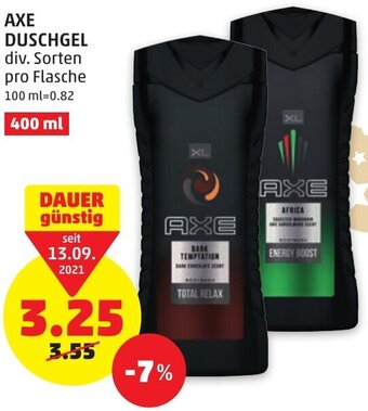PENNY Axe Duschgel 400ml Angebot