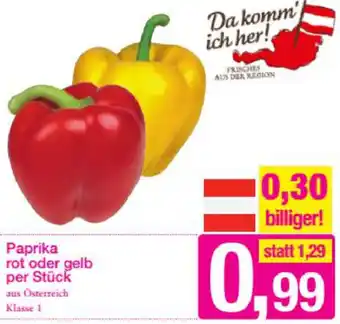 Sutterlüty Paprika Rot Oder Gelb Per Stück Angebot