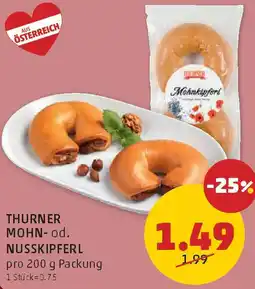 PENNY Thurner mohn- od. nusskipferl Angebot