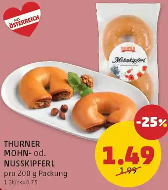 PENNY Thurner mohn- od. nusskipferl Angebot