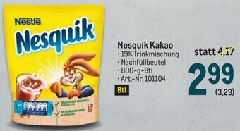 Metro Nesquik Kakao Angebot