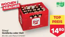 MPreis Stiegl Goldbräu oder Hell Angebot