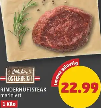 PENNY Rinderhüftsteak Angebot