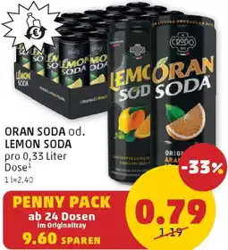 PENNY Oran soda od. lemon soda Angebot