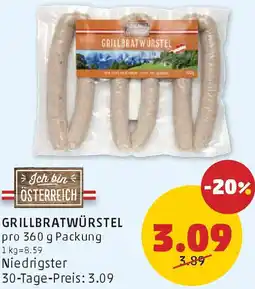 PENNY Grillbratwürstel Angebot