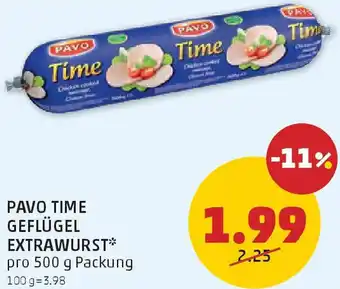 PENNY Geflügel extrawurst Angebot