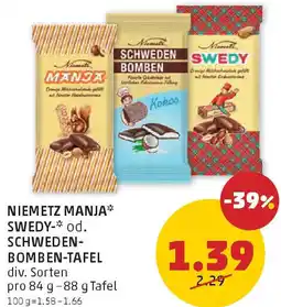 PENNY Niemetz swedy- od. schweden- bomben-tafel Angebot