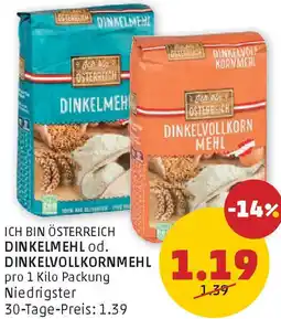 PENNY Dinkelmehl od. dinkelvollkornmehl Angebot