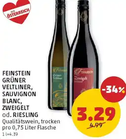 PENNY Grüner veltliner, sauvignon blanc, zweigelt od. riesling Angebot