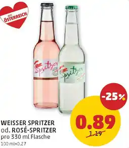 PENNY Weisser spritzer od. rosé-spritzer Angebot