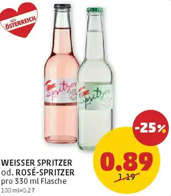 PENNY Weisser spritzer od. rosé-spritzer Angebot