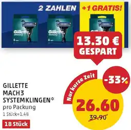 PENNY Mach3 systemklingen Angebot