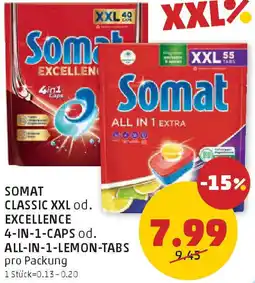 PENNY Classic od. excellence 4-in-1-caps od. all-in-1-lemon-tabs Angebot