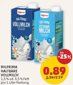 PENNY Haltbare vollmilch Angebot
