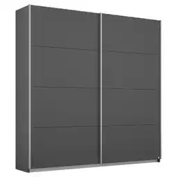 Möbelix Schwebetürenschrank 181cm Belluno, Grau Metallic Dekor Angebot