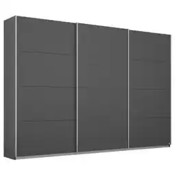 Möbelix Schwebetürenschrank 271cm Belluno, Grau Metallic Dekor Angebot