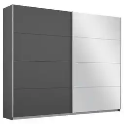 Möbelix Schwebetürenschrank Mit Spiegel 226cm Belluno, Grau Metallic Angebot