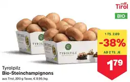 MPreis Tyrolpilz bio-steinchampignons Angebot
