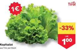 MPreis Kopfsalat Angebot